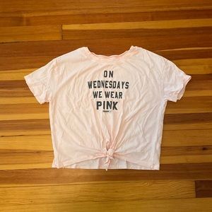 Pop-Culture Graphic Tie-Front Tee for Girls